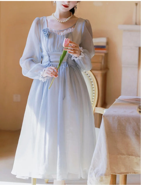 Eulalia vintage dress, Vintage French dress, vintage dress, fairy, cottagecore dress, French dress, 1940s