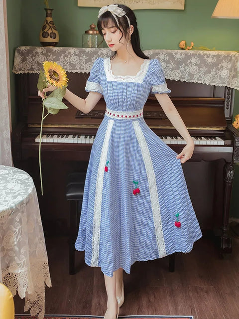 Cherry vintage dress, Victorian dress, Victorian dress, Abiti vittoriani, edwardian, 1900s Viktorianisches, Vintage Dress, French