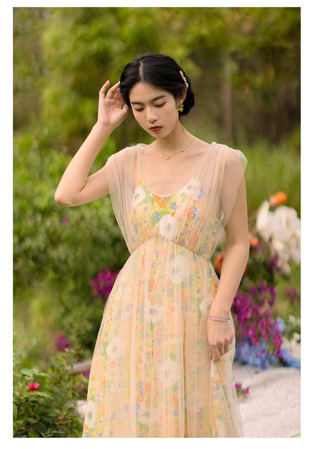 Marcella Vintage dress, Vintage French dress, vintage dress, floral dress, cottagecore dress, French dress, floral dress, 1950s