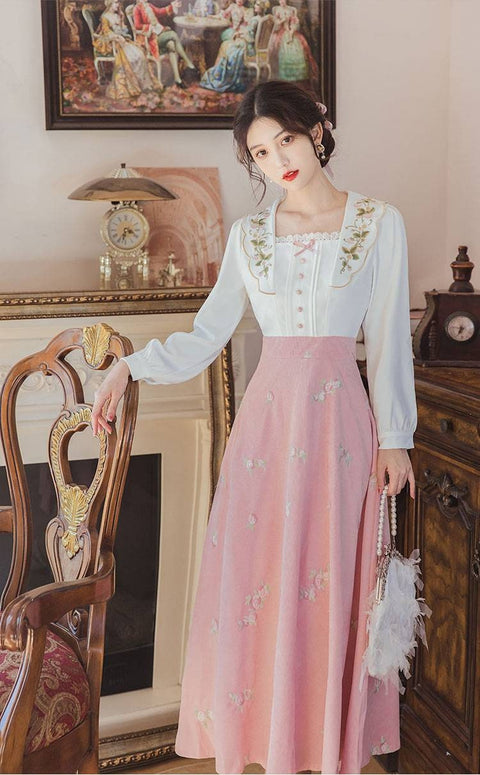 Connie vintage dress, Vintage French dress, vintage dress, floral dress, cottagecore dress, French dress, floral dress, 1940s