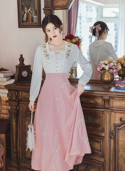Connie vintage dress, Vintage French dress, vintage dress, floral dress, cottagecore dress, French dress, floral dress, 1940s