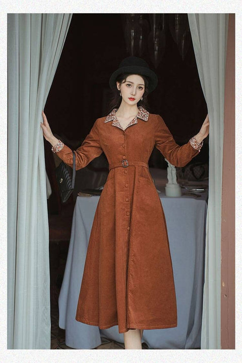 Gretchen vintage dress, Vintage French dress, vintage dress, floral dress, cottagecore dress, French dress, coat dress, 1940s