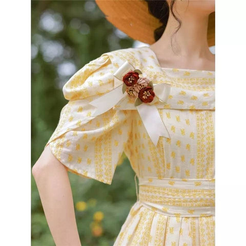 Mabel vintage dress, Vintage French dress, vintage dress, floral dress, cottagecore dress, French dress, floral dress, 1950s