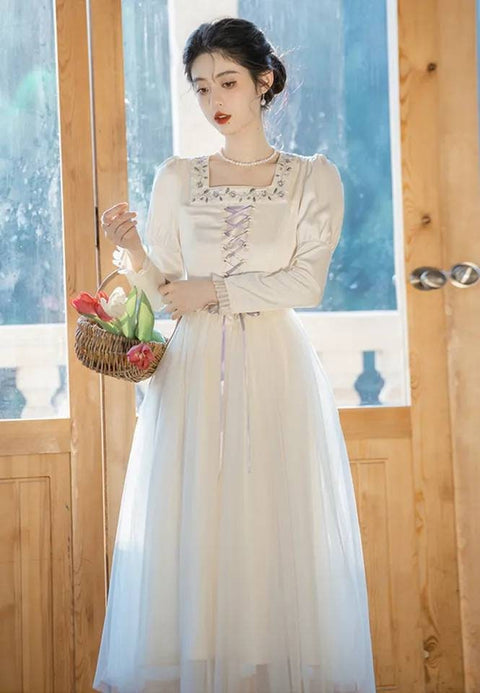 Azalea Vintage dress, Vintage French dress, tapestry, vintage, floral dress, cottagecore, French dress, floral dress, victorian