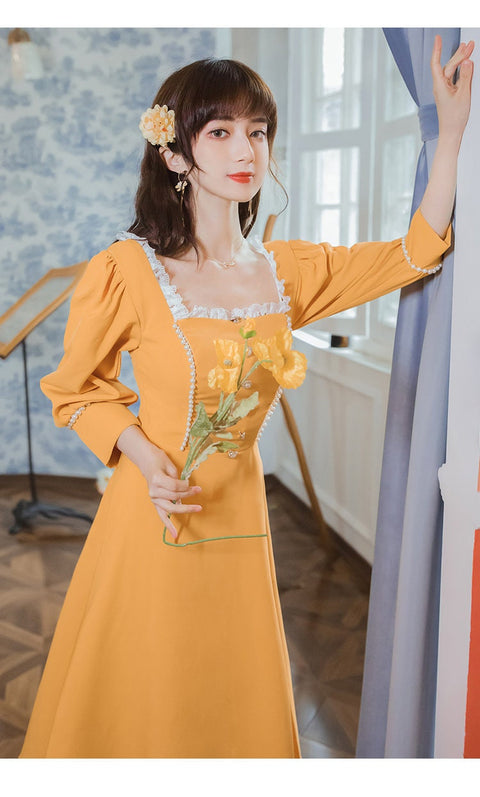 Rena vintage dress, Vintage French dress, vintage dress, floral dress, cottagecore dress, French dress, floral dress, 1950s